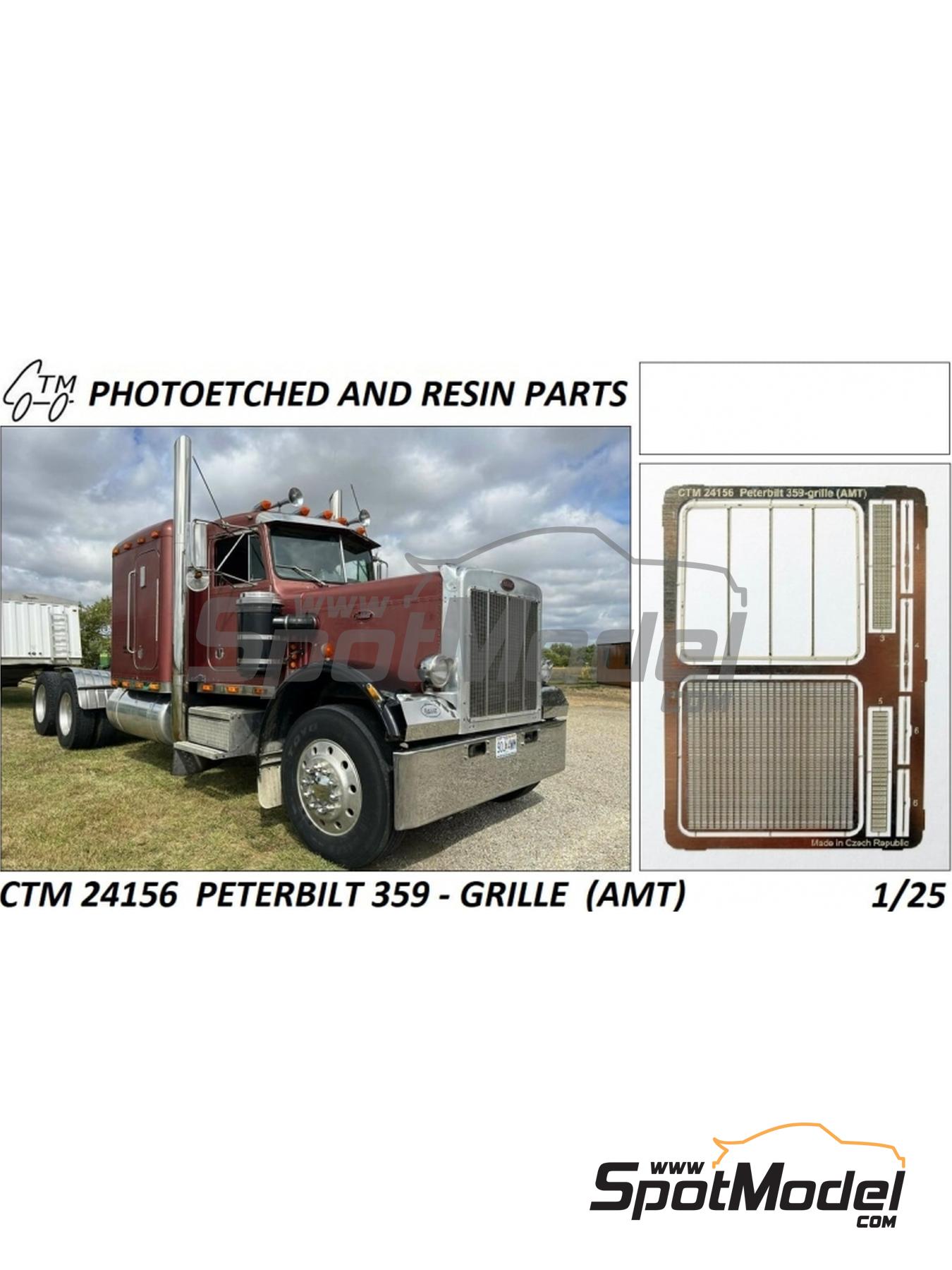 Peterbilt 379 Tractor Truck with Trailer Blue Metallic